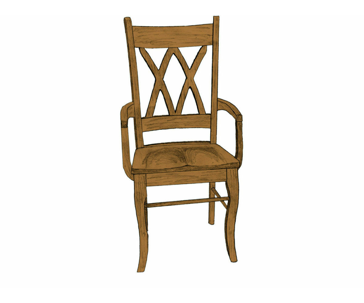 Double X Chair Kings Amish Furniture