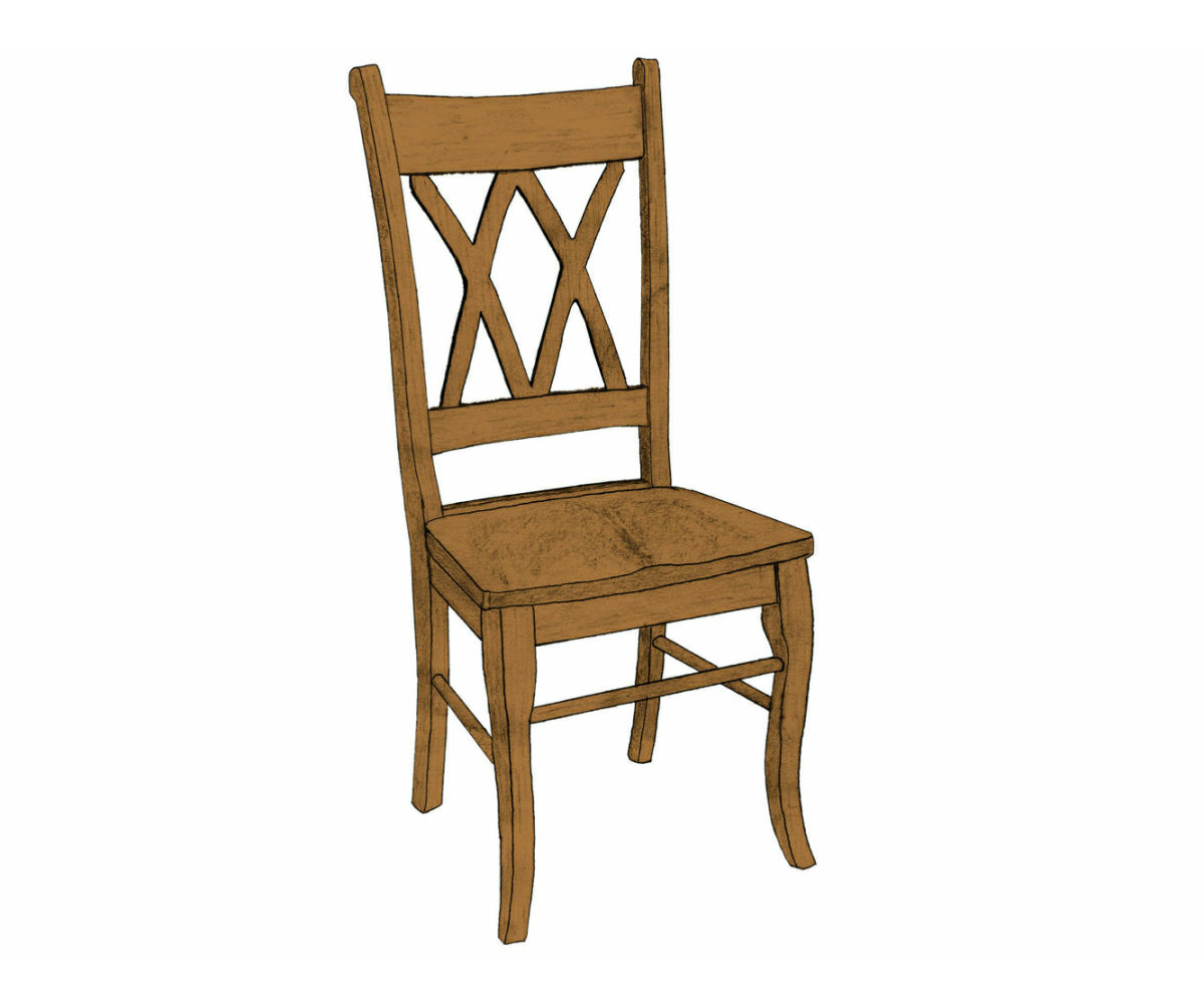 Double X Chair Kings Amish Furniture