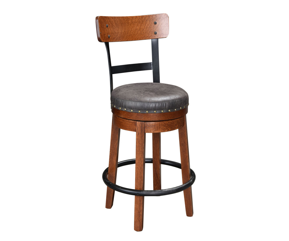 Kelso 24" Swivel Barstool Kings Amish Furniture
