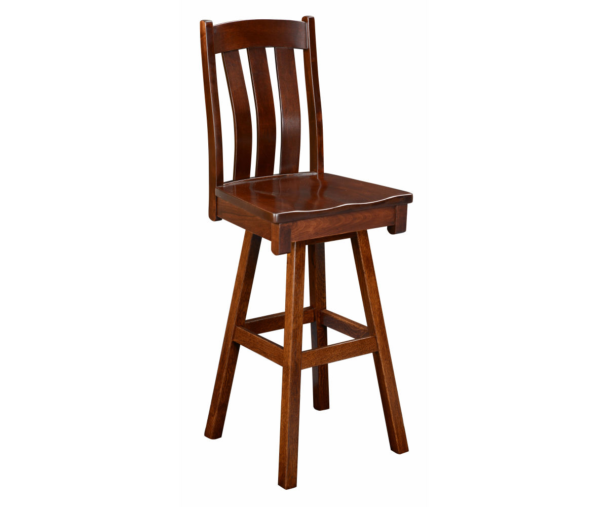 Raleigh 30" Swivel Bar Stool Kings Amish Furniture