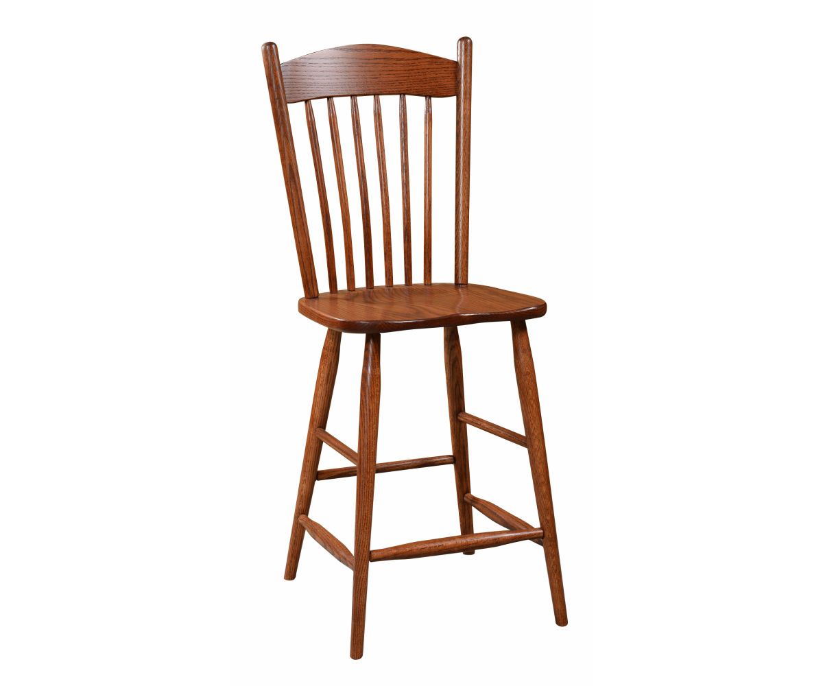 Springfield 24" Stationary Bar Chair Kings Amish Furniture