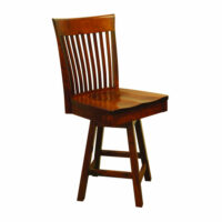 OW Shaker Bent Paddle 24" Swivel Bar Chair - Image 2
