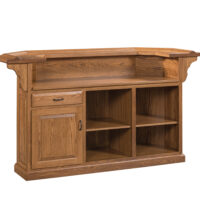 76" Canted Raised Panel Bar
