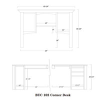Buckingham Corner Desk and Hutch - Image 3