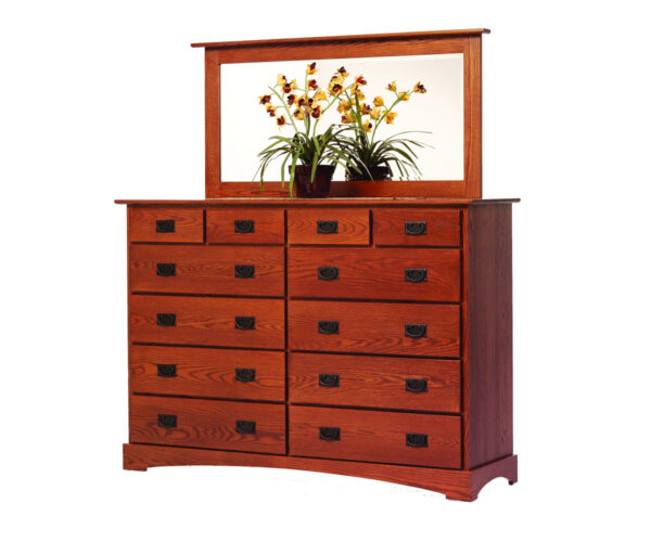 Old English Mission 66" High Dresser