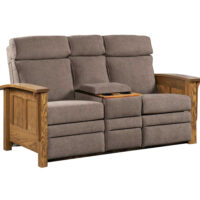 Shaker Center Console Recliner Love Seat