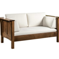 Shaker High Back Love Seat
