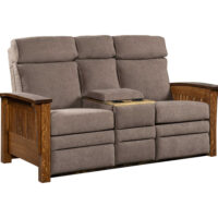 Mission Center Console Recliner Love Seat