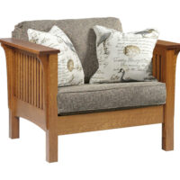 Mission Chair With Reversible Cushions