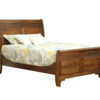 Eminence Sleigh Bed With Tall Footboard