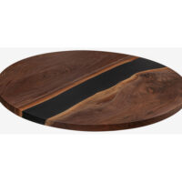 48" Round Black Walnut River - Image 2