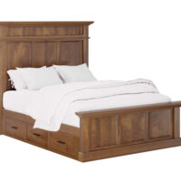 Cades Cove Panel Bed With Drawer Units