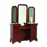 Louis Phillipe Vanity and Dressing Bench
