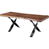 Walnut Dining Table - Railroad Legs