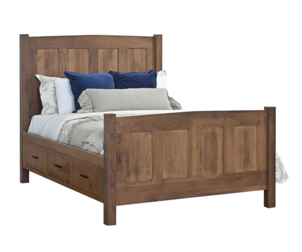 Elizabeth Lockwood Panel Bed With Drawer Units