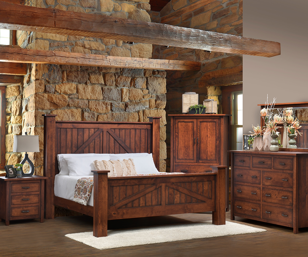 Mountain Lodge Nightstand With Doors - Image 7