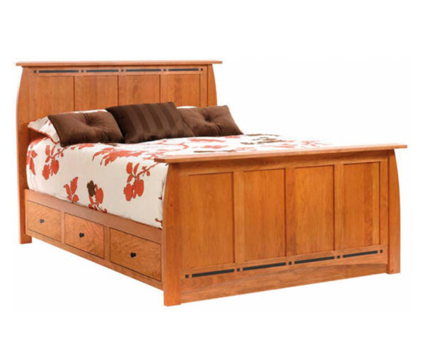 Vineyard Panel Bed With Drawer Units Raised 2"