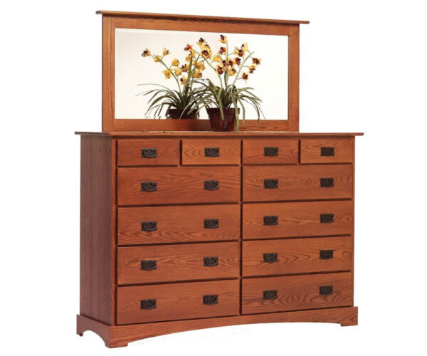 Old English Mission 66" High Dresser