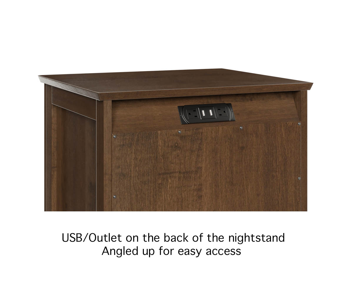 Siesta Mission 1 Drawer Nightstand - Image 3