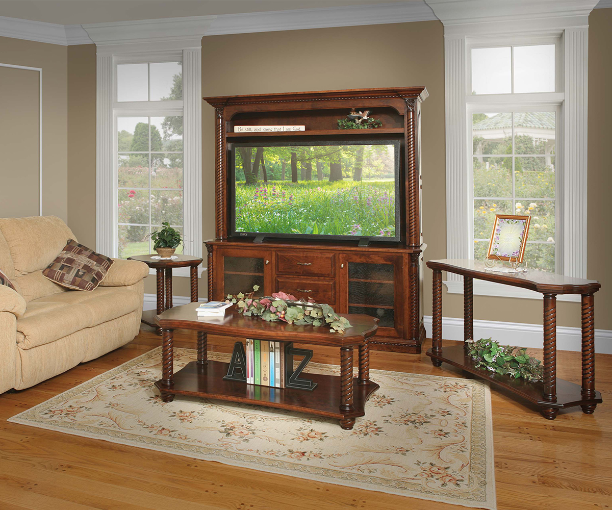 Lexington TV Stand and Hutch - Image 2