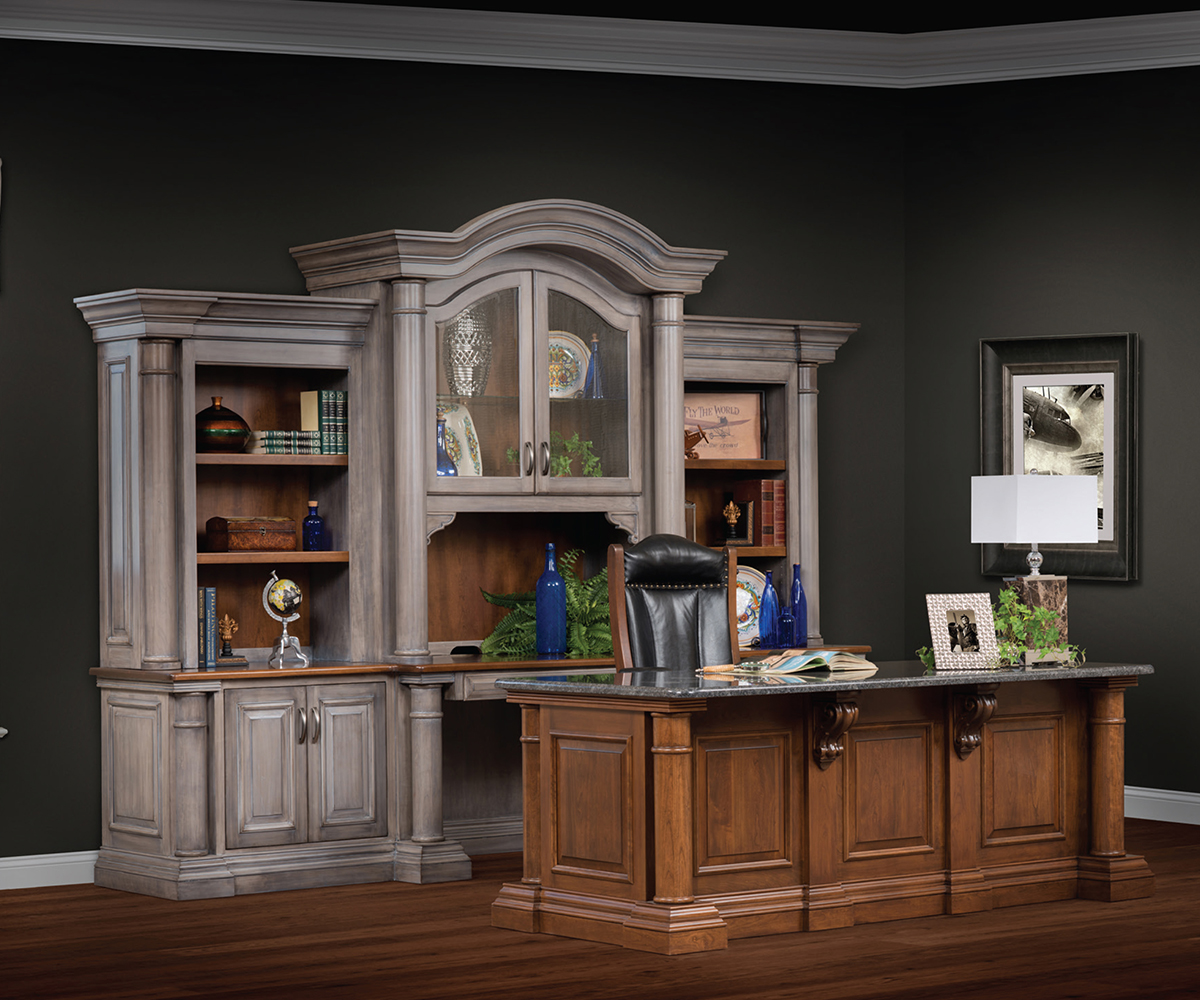 Paris Double Door Base and Bookshelf Hutch - Image 2