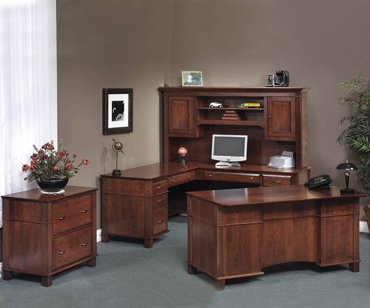 Arlington L-Desk With Hutch - Image 6