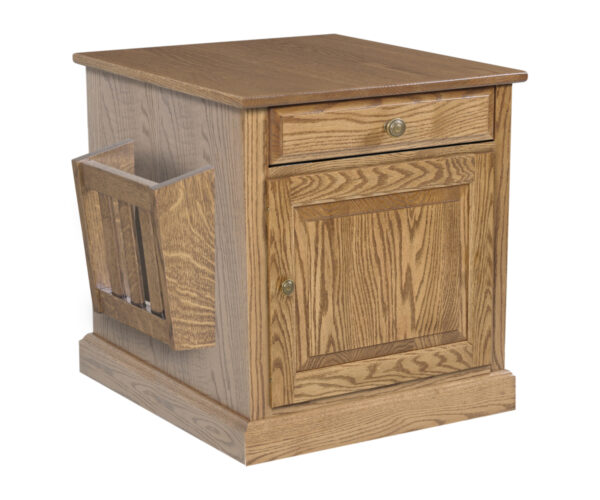 Riverview Enclosed End Table with Magazine Rack