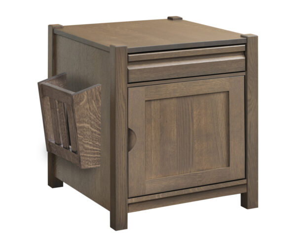 Fresno Enclosed End Table with Magazine Rack