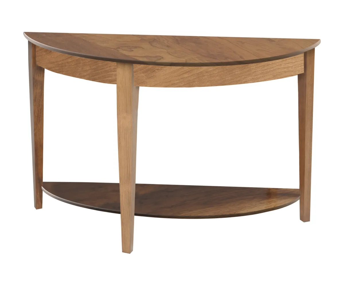 Woodland Shaker Half Round Hall Table