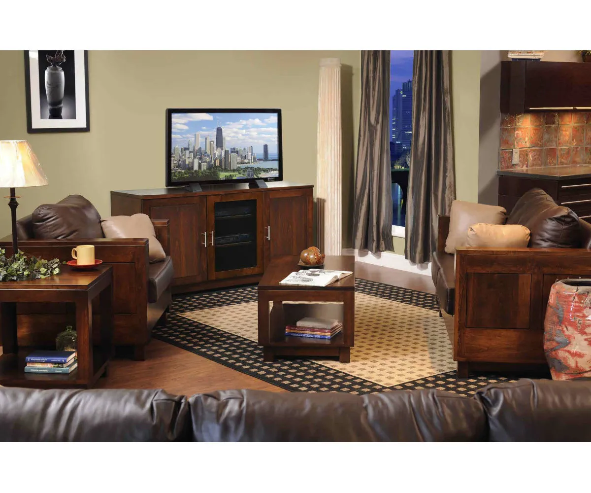 La-Salle Urban Fire Box TV Stand - 70" - Image 2